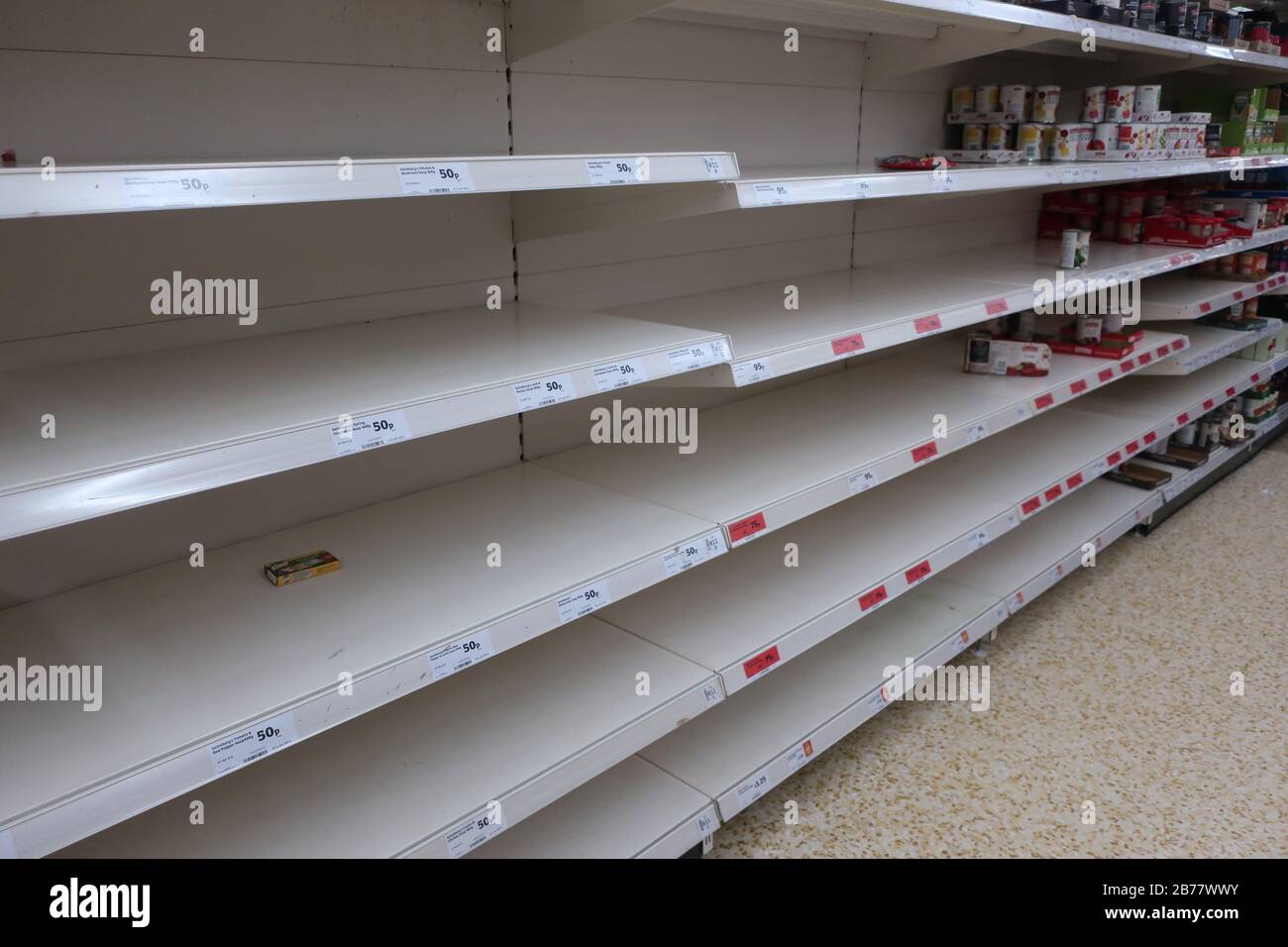 Sainsburys empty shelves hires stock photography and images Alamy