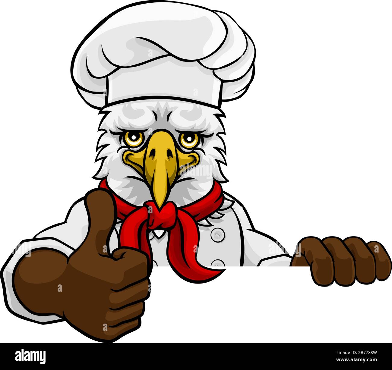 Cook Eagle Eagle Chef Mascot Sign Cartoon Character Stock Vector Image & Art - Alamy