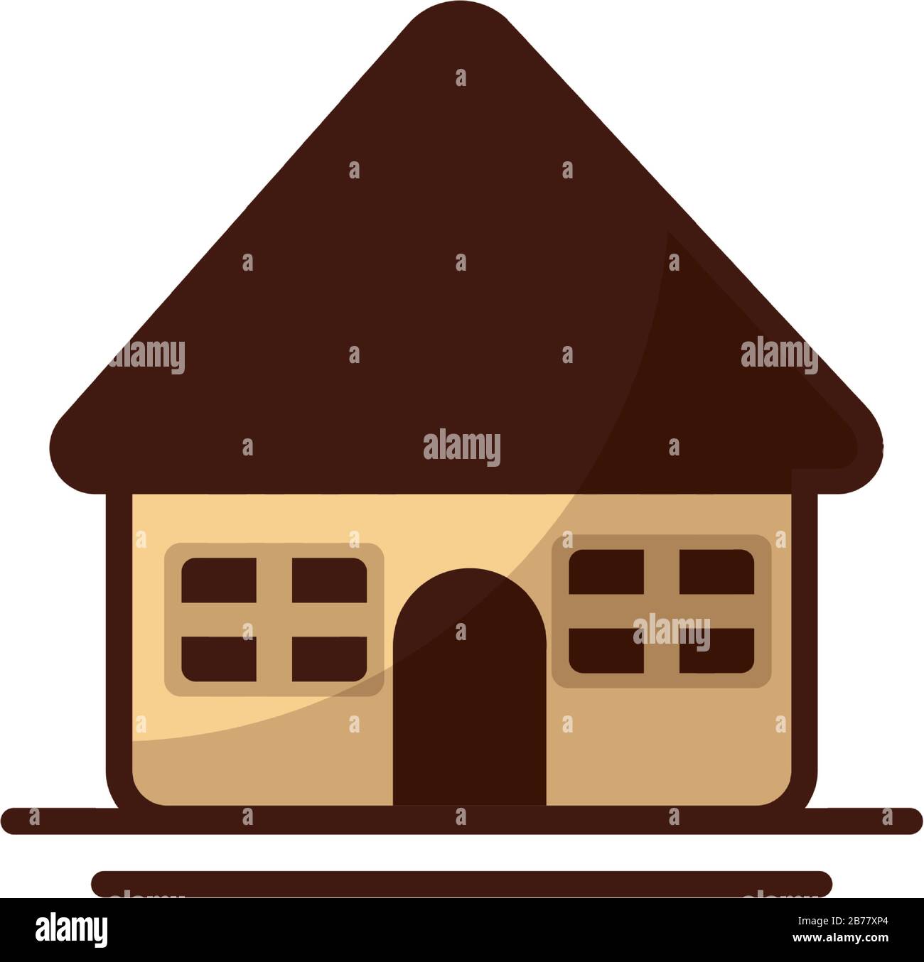 cute building of house on white background vector illustration design ...