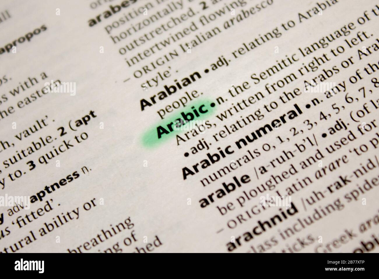 Arabic Word High Resolution Stock Photography And Images Alamy