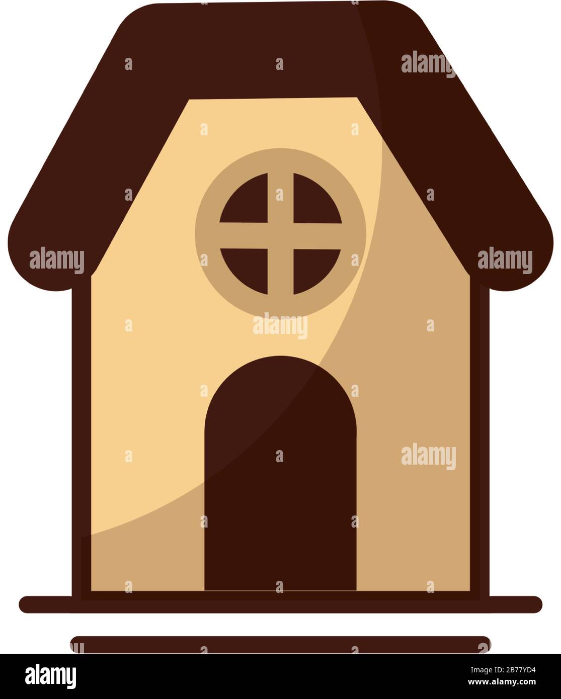 cute building of house on white background vector illustration design ...