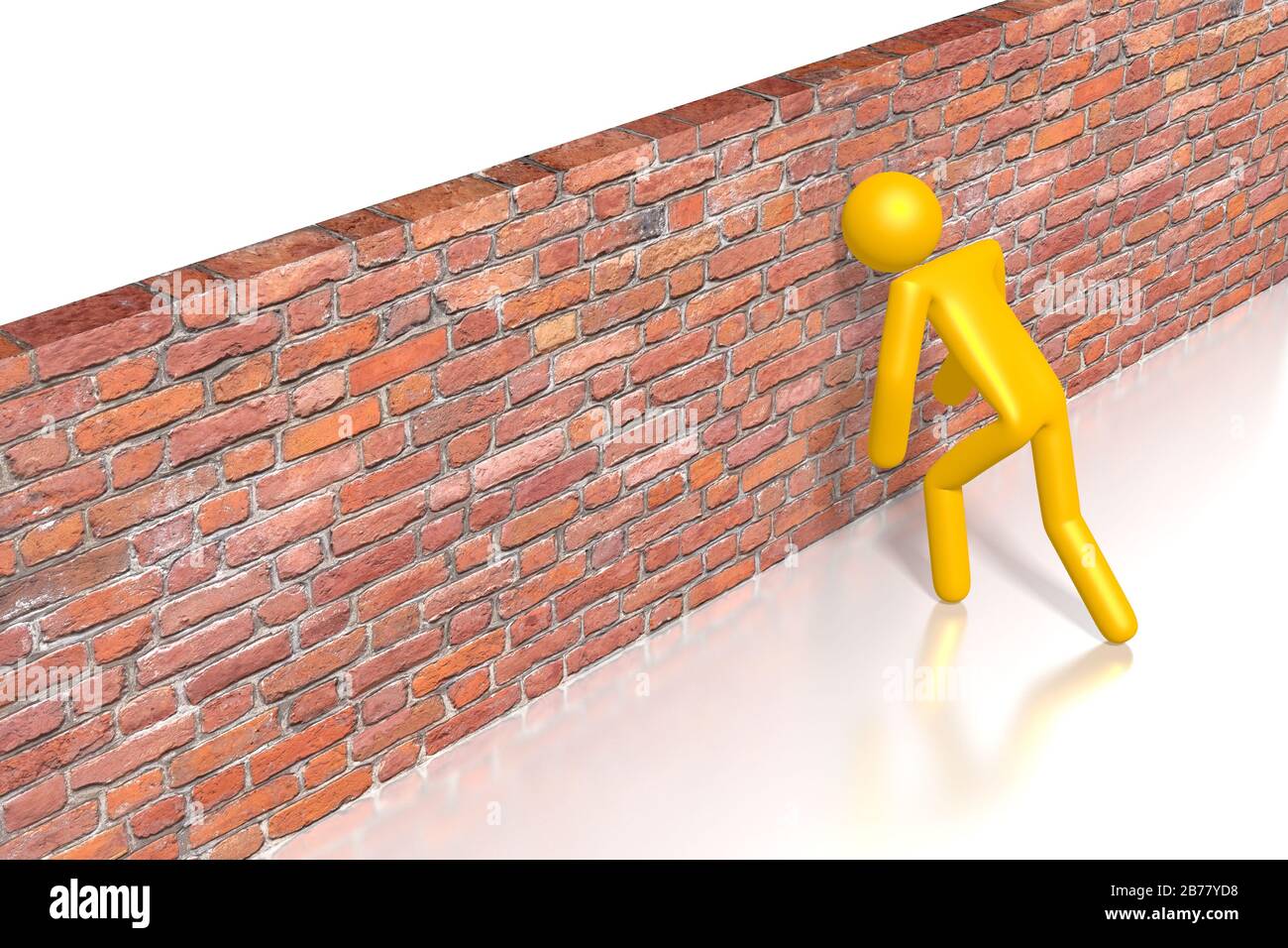 Banging Head Against Wall High Resolution Stock Photography and Images