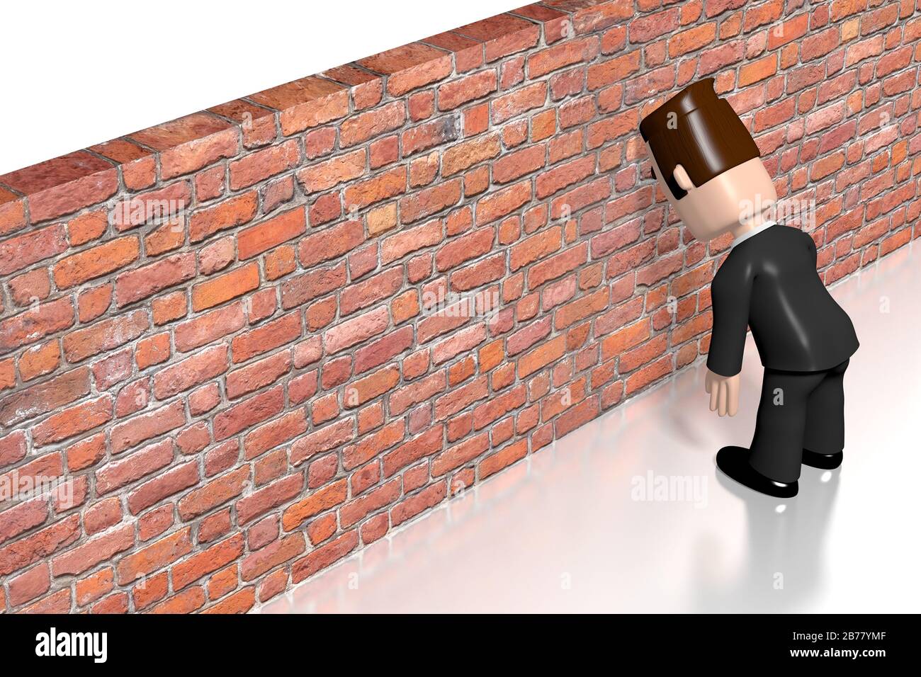Banging Head Against Wall High Resolution Stock Photography and Images