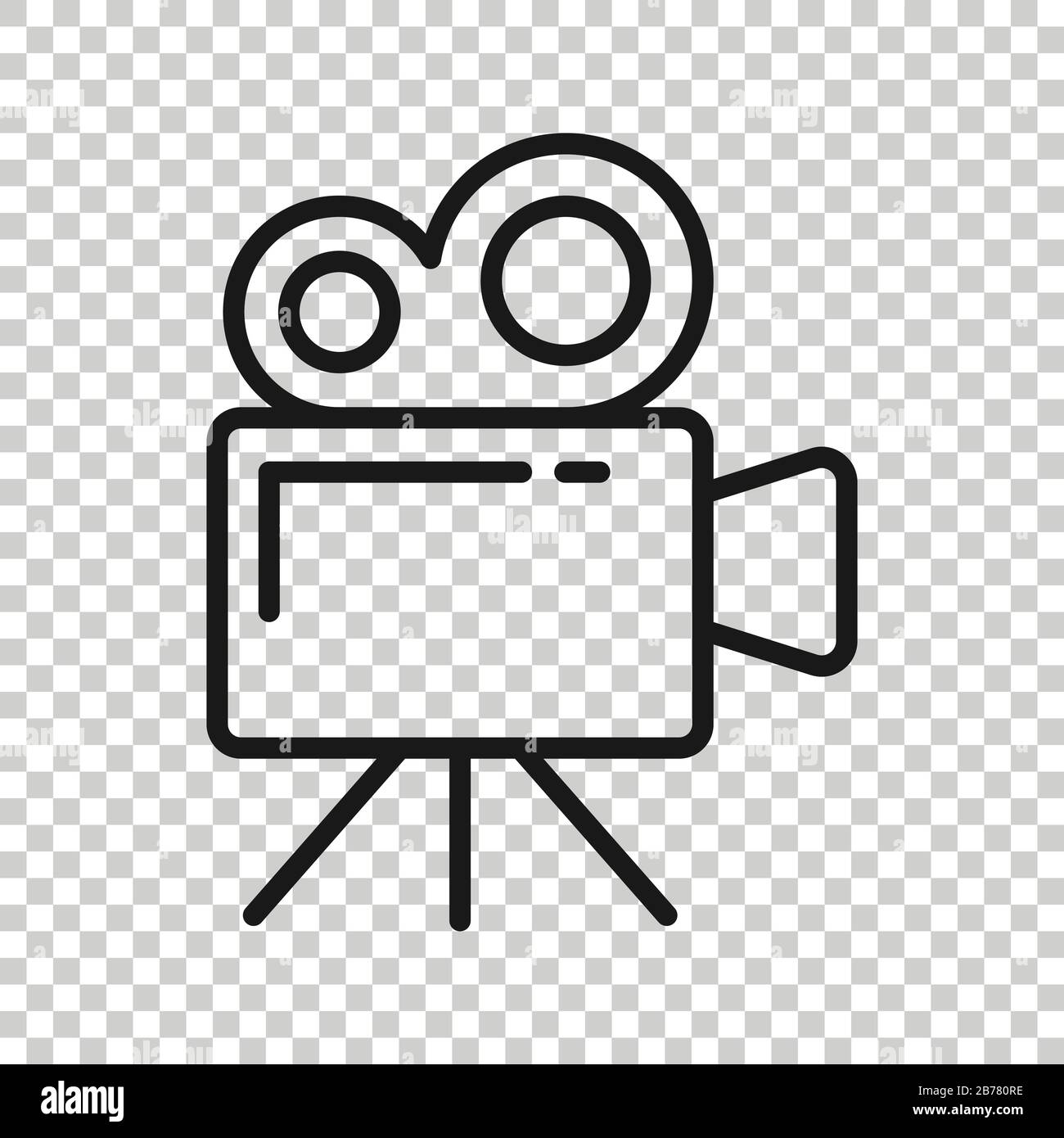 Projector Icon In Flat Style Cinema Camera Vector Illustration On White Isolated Background Movie Business Concept Stock Vector Image Art Alamy