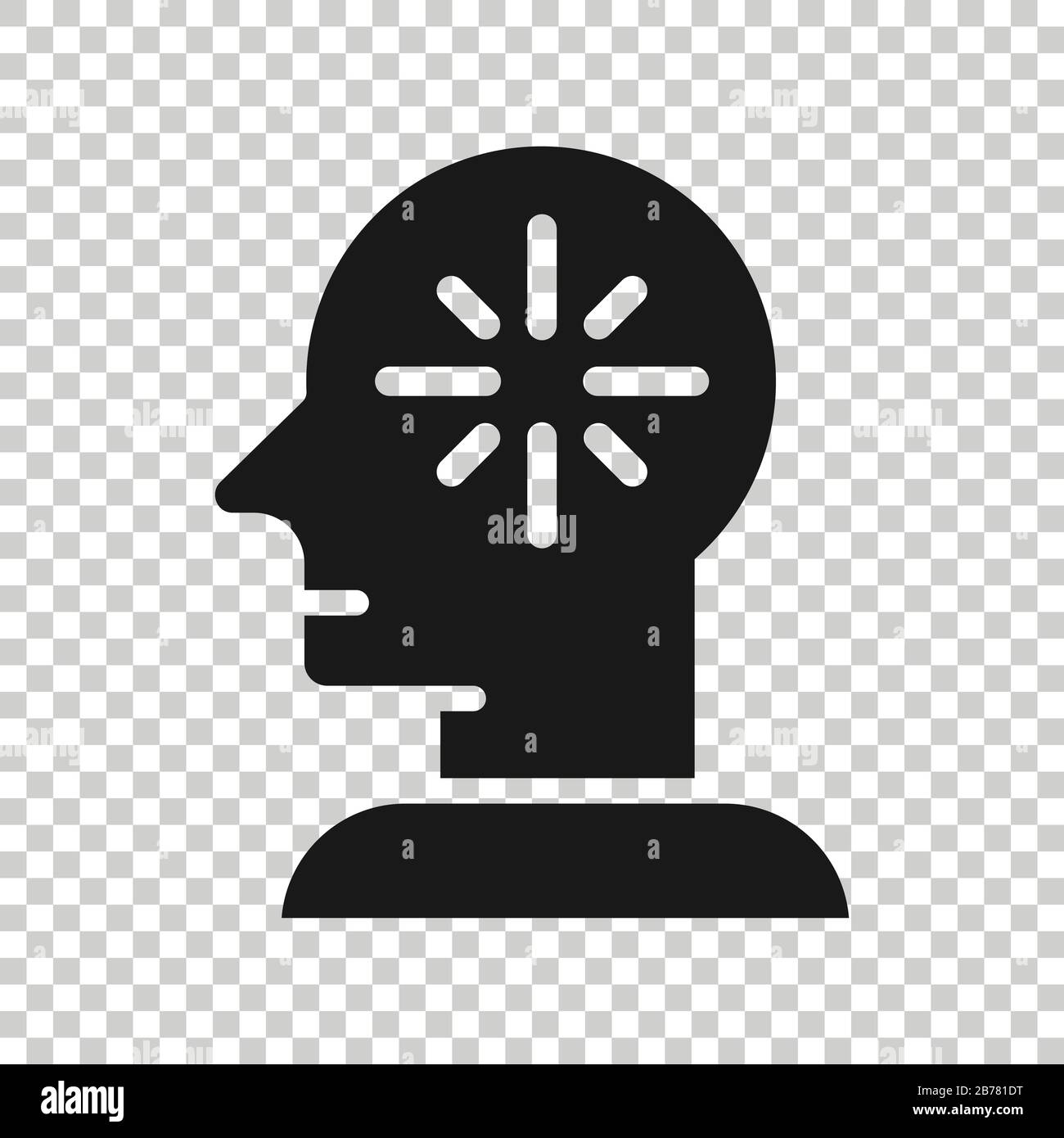 Mind Awareness Icon In Flat Style Idea Human Vector Illustration On White Isolated Background Customer Brain Business Concept Stock Vector Image Art Alamy