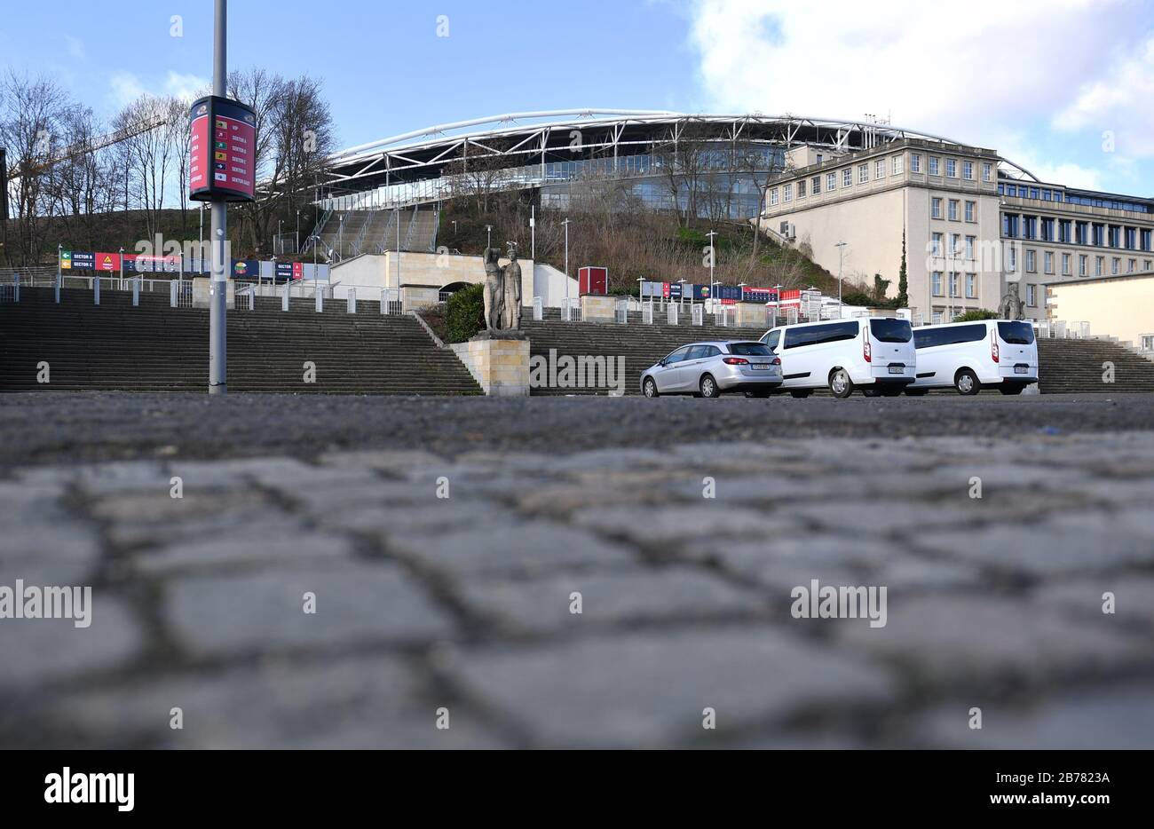 14 March Saxony Leipzig View Of The Parking Lot In Front Of The Red Bull Arena In Leipzig The Match Of Rb Leipzig Against Sc Freiburg Has Been Postponed The German 14 March Saxony Leipzig View Of The Parking Lot In Front Of The Red Bull Arena In Leipzig The Match Of Rb Leipzig Against Sc Freiburg Has Been Postponed The German