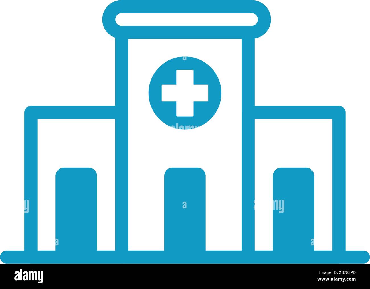 hospital building line style icon Stock Vector Image & Art - Alamy