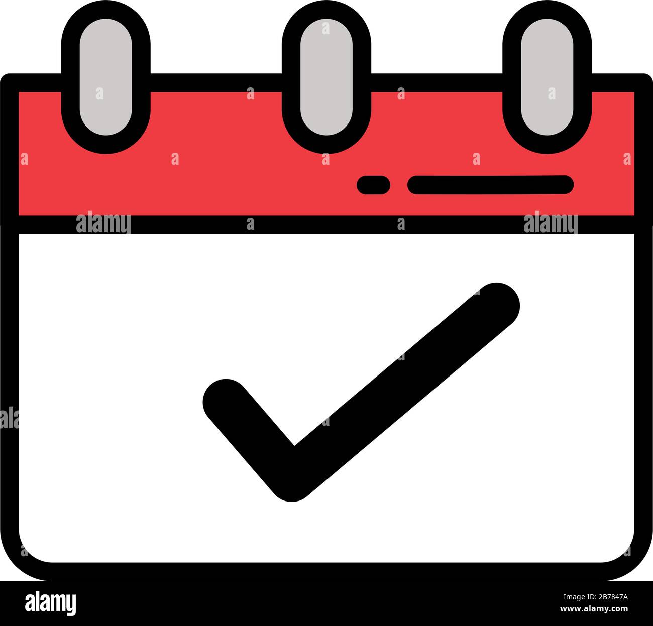calendar reminder on white background vector illustration desing Stock ...
