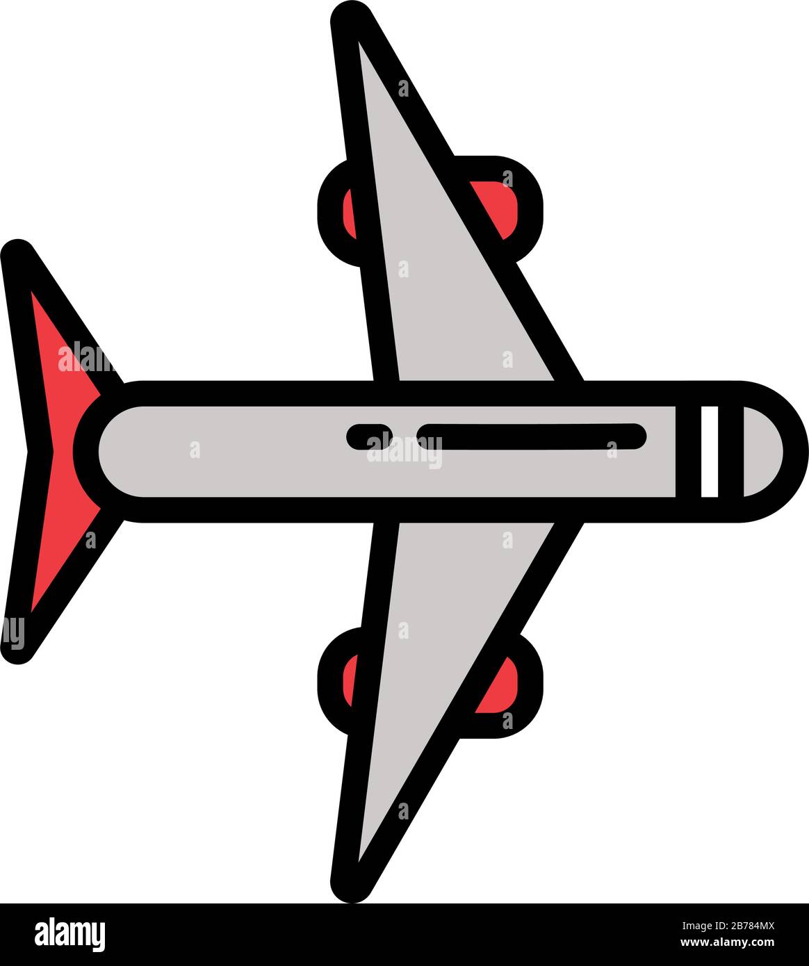 passenger air plane on white background vector illustration design ...