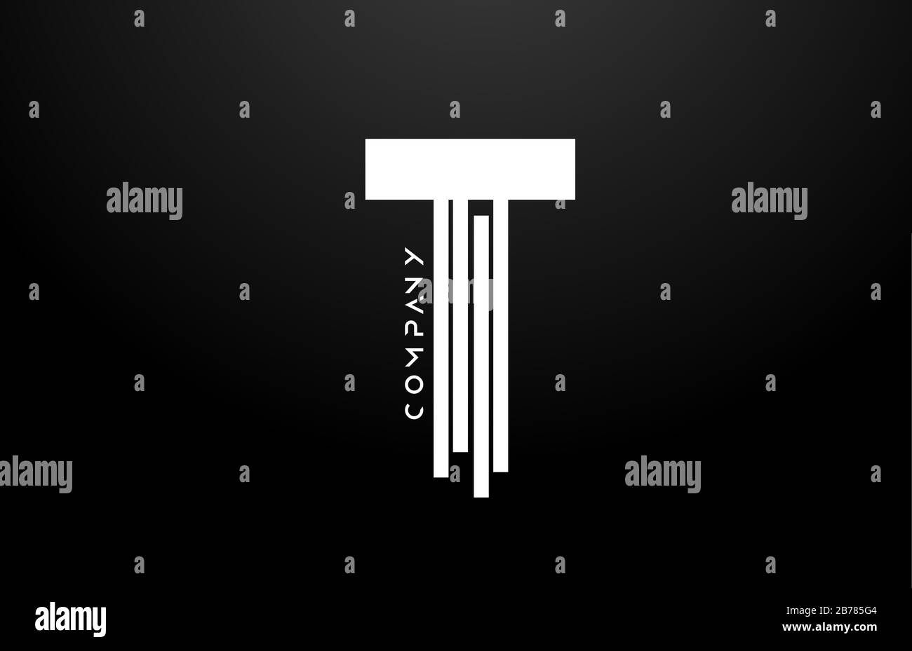 V black white letter alphabet logo design with lines icon for business ...