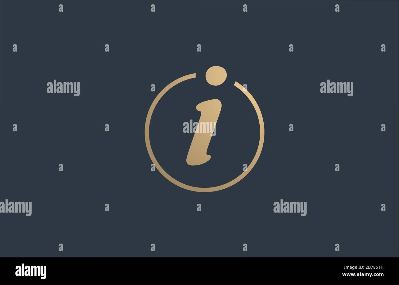 gold golden yellow alphabet letter I logo icon design for business ...