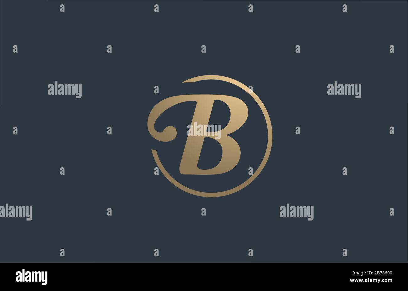 gold golden yellow alphabet letter B logo icon design for business ...