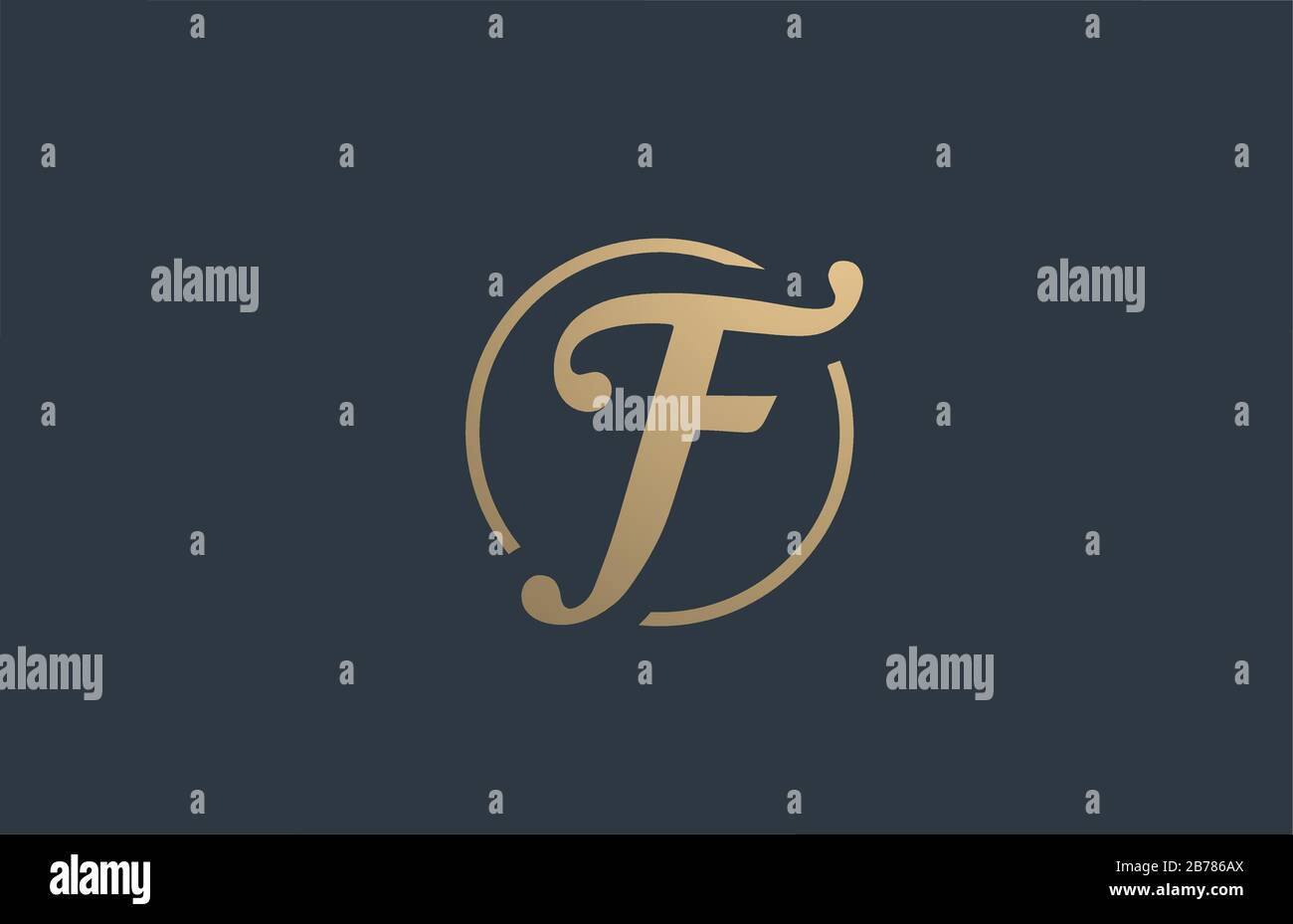 gold golden yellow alphabet letter F logo icon design for business ...