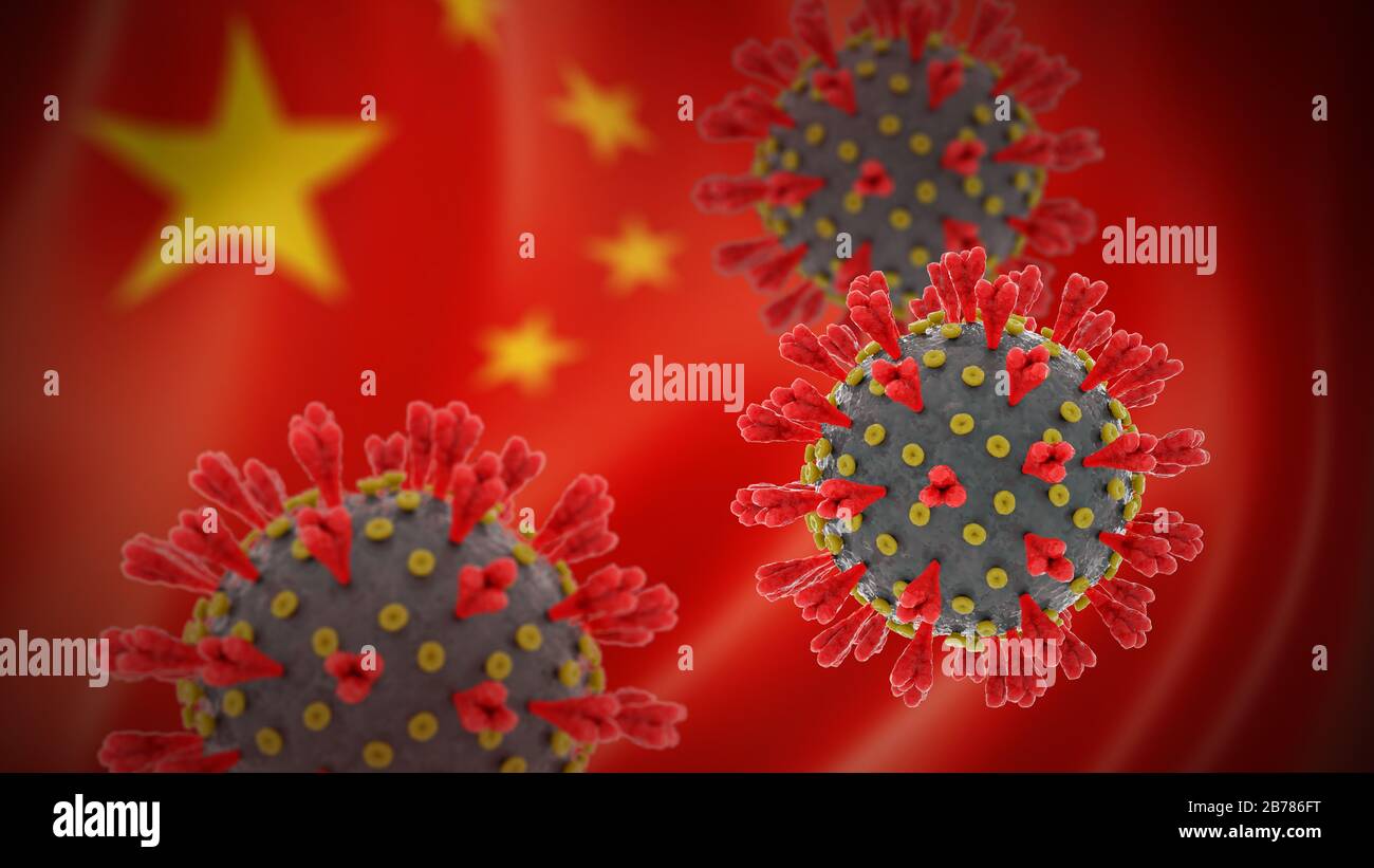Concept of pandemic novel coronavirus outbreak in china Stock Photo