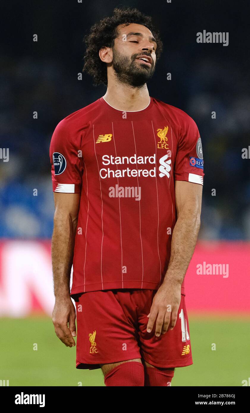 Napoli, Italy. 01st Jan, 2020. mohamed salah of liverpool fc during Italian  soccer Serie A season