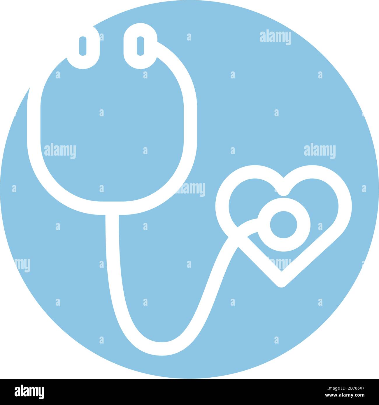 medical stethoscope tool block style icon Stock Vector Image & Art - Alamy
