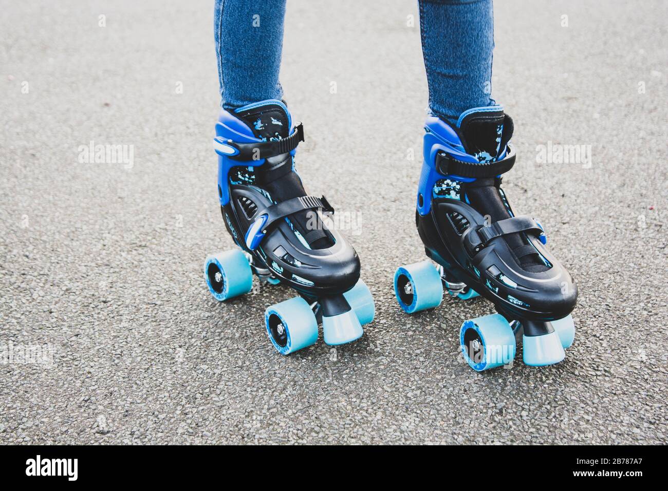 Download Roller Skate Child Legs Outdoor Activity For Kids Sports And Education Copy Space Stock Photo Alamy