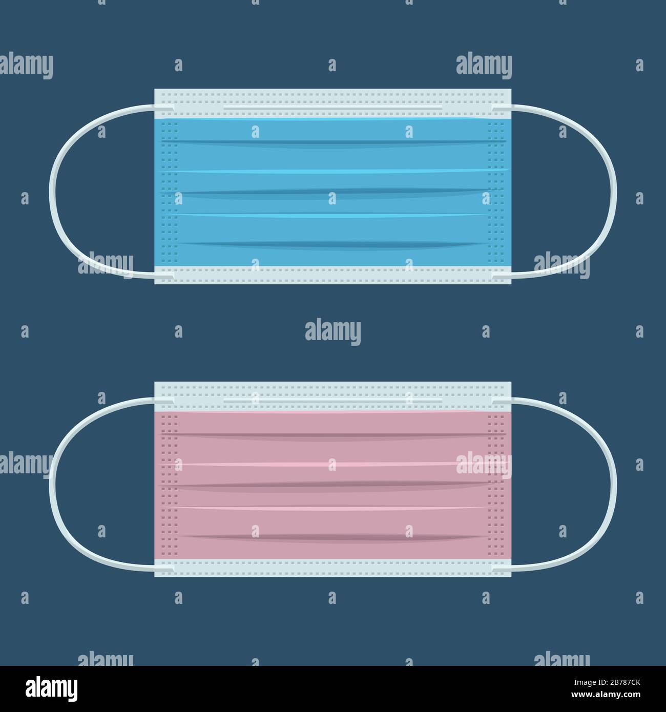 cartoon masks set on blue Stock Vector Image & Art Alamy
