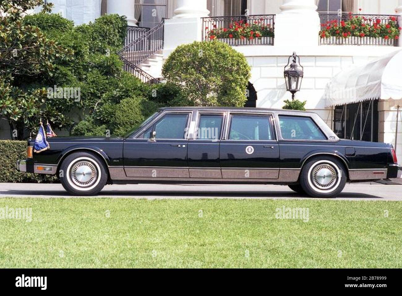 George H. W. Bush presidential limousine 1989. Stock Photo