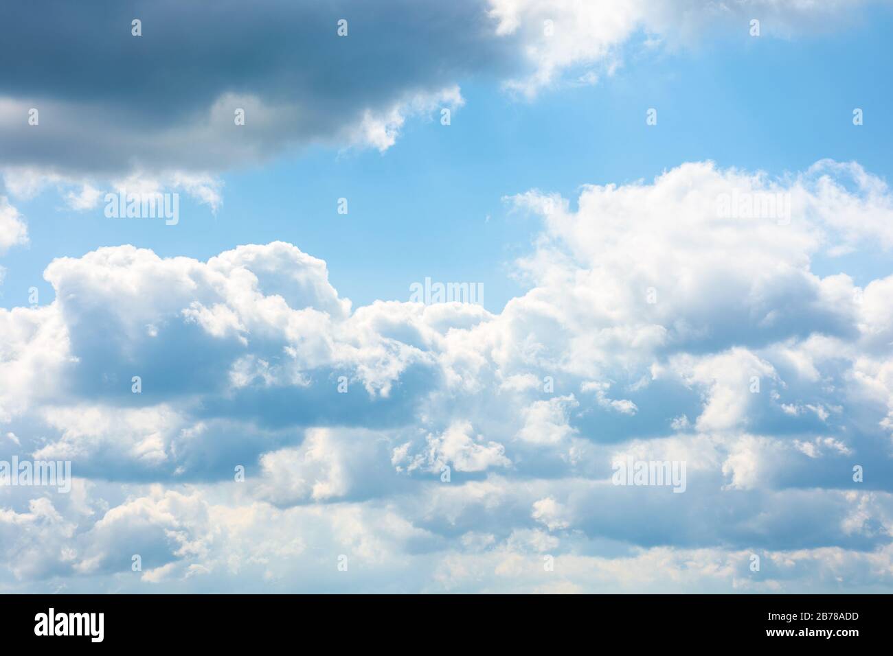 Gorgeous Cloudscape In Springtime Weather Background With Dynamic Cloud Arrangement On A Blue Sky Sunny And Windy Day Good Weather Forecast Concept Stock Photo Alamy