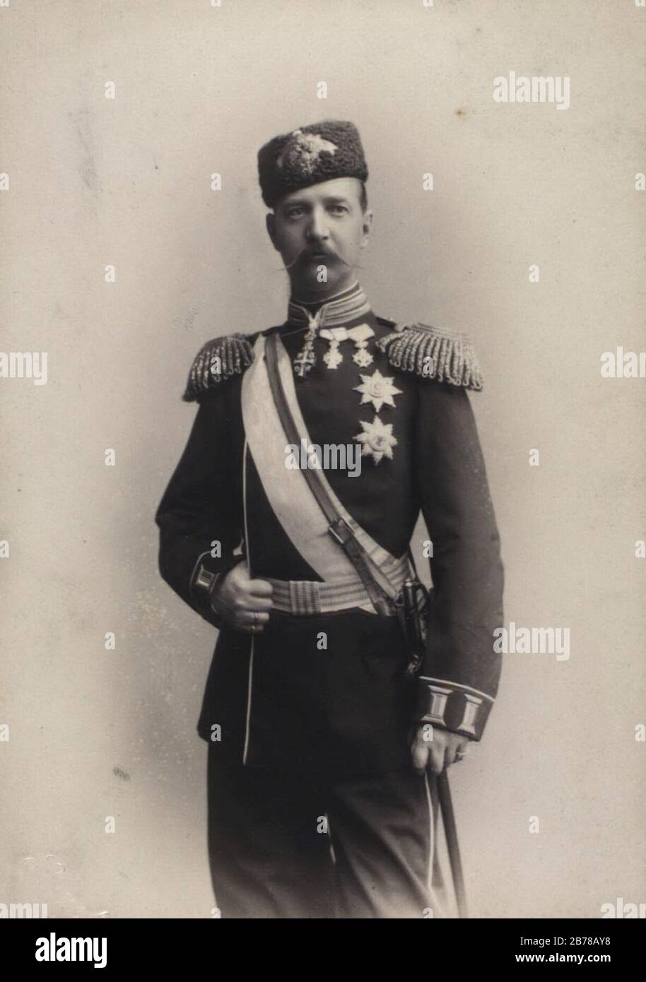 George I of Greece - Emil Hohlenberg. Stock Photo