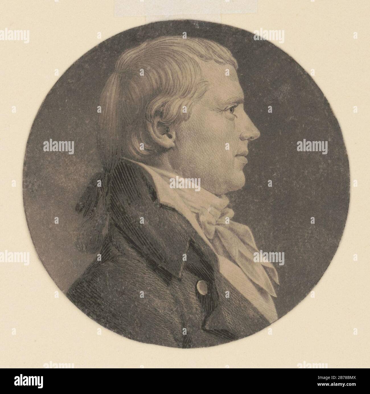 George Jefferson, Jr., head-and-shoulders portrait, right profile Stock