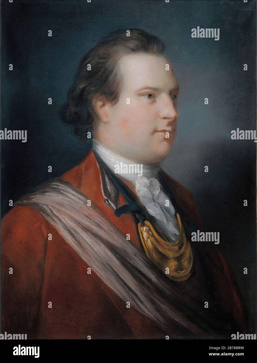 George Keppel, 3rd Earl of Albemarle, by Francis Cotes. Stock Photo