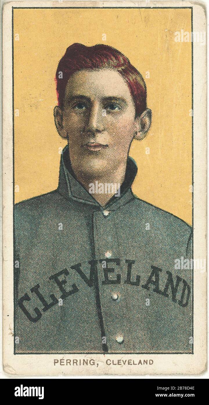 George Perring, Cleveland Naps, baseball card portrait Stock Photo