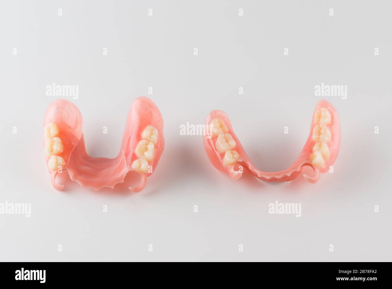 large image of a modern denture on a white background Stock Photo