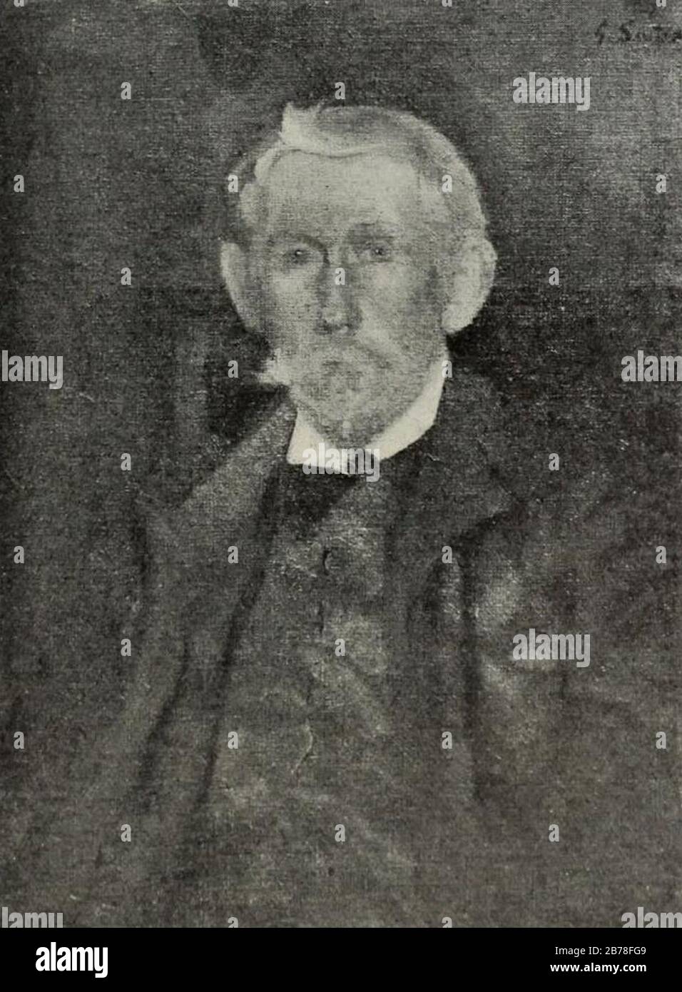 George Sauter - Portrait of Joseph Pennell, ESQ. Stock Photo