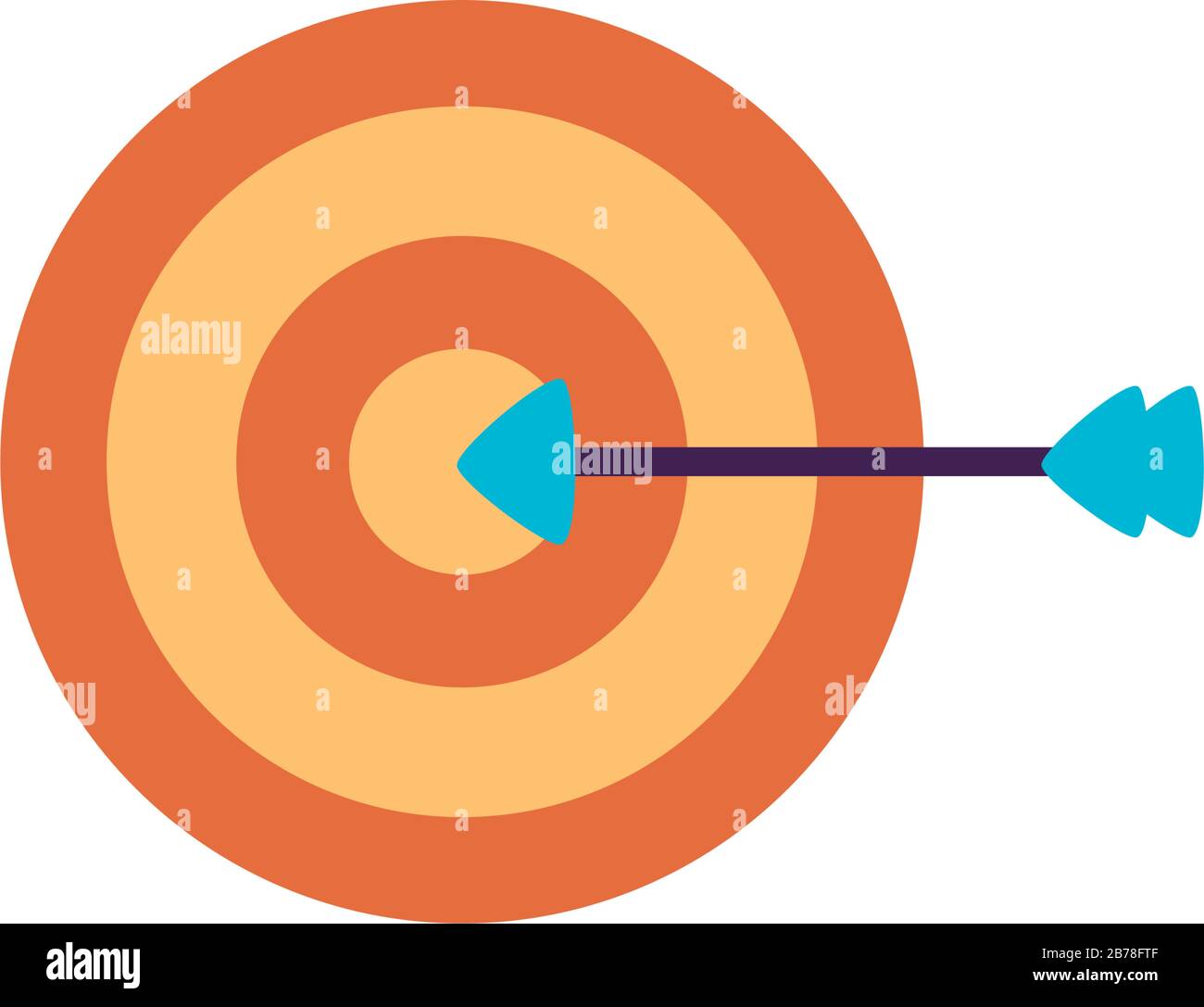 target arrow flat style icon Stock Vector Image & Art - Alamy