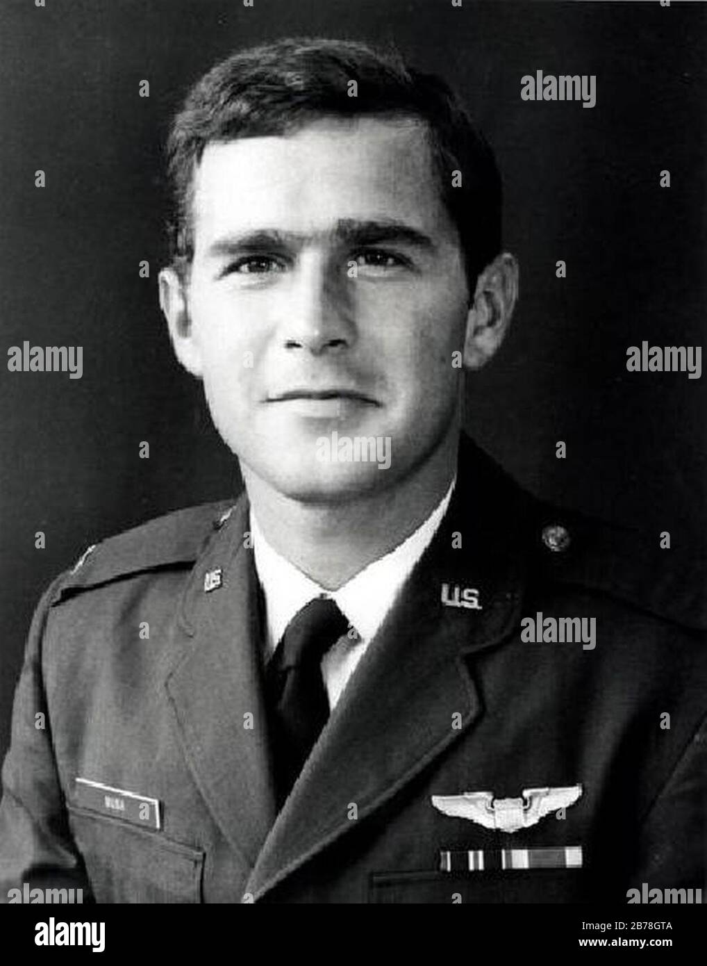 George W. Bush Texas Air National Guard Portrait Stock Photo - Alamy