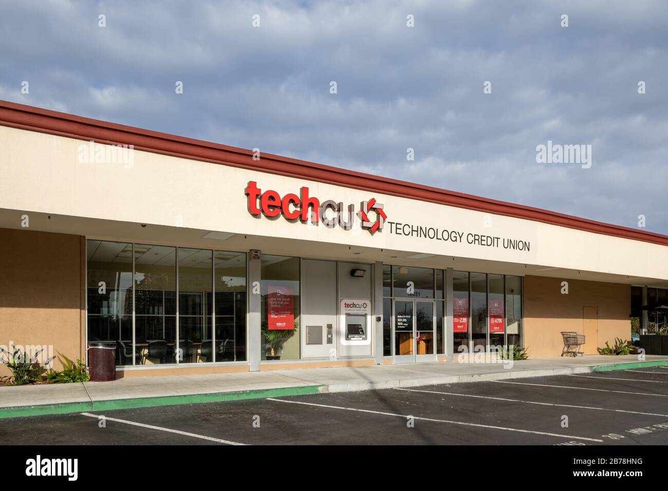 Tech CU – Technology Credit Union, Cupertino, California, USA Stock Photo