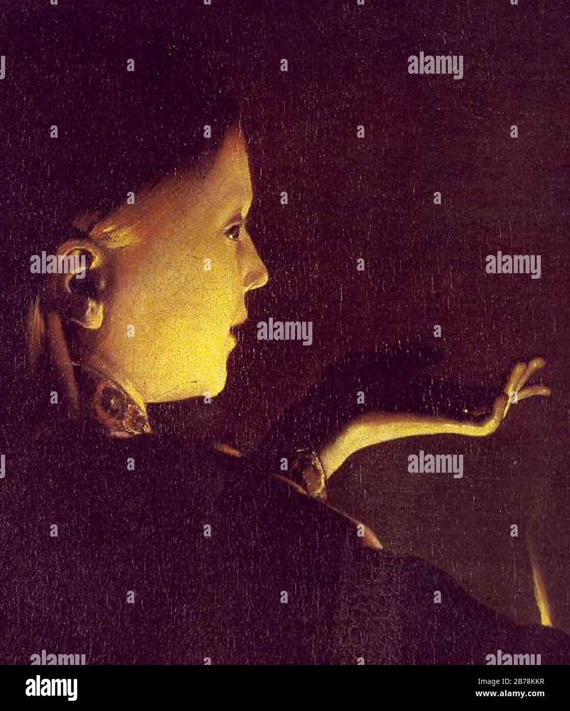 de La Tour The Dream of St Joseph (detail Stock Photo Alamy