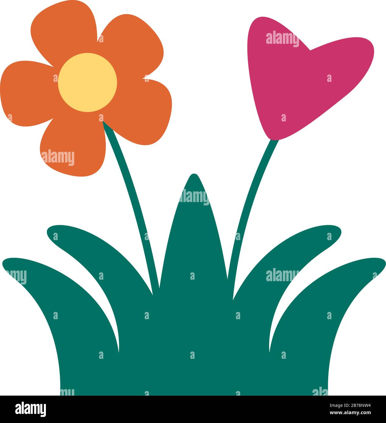 beautifull flower garden spring flat style Stock Vector Image & Art - Alamy