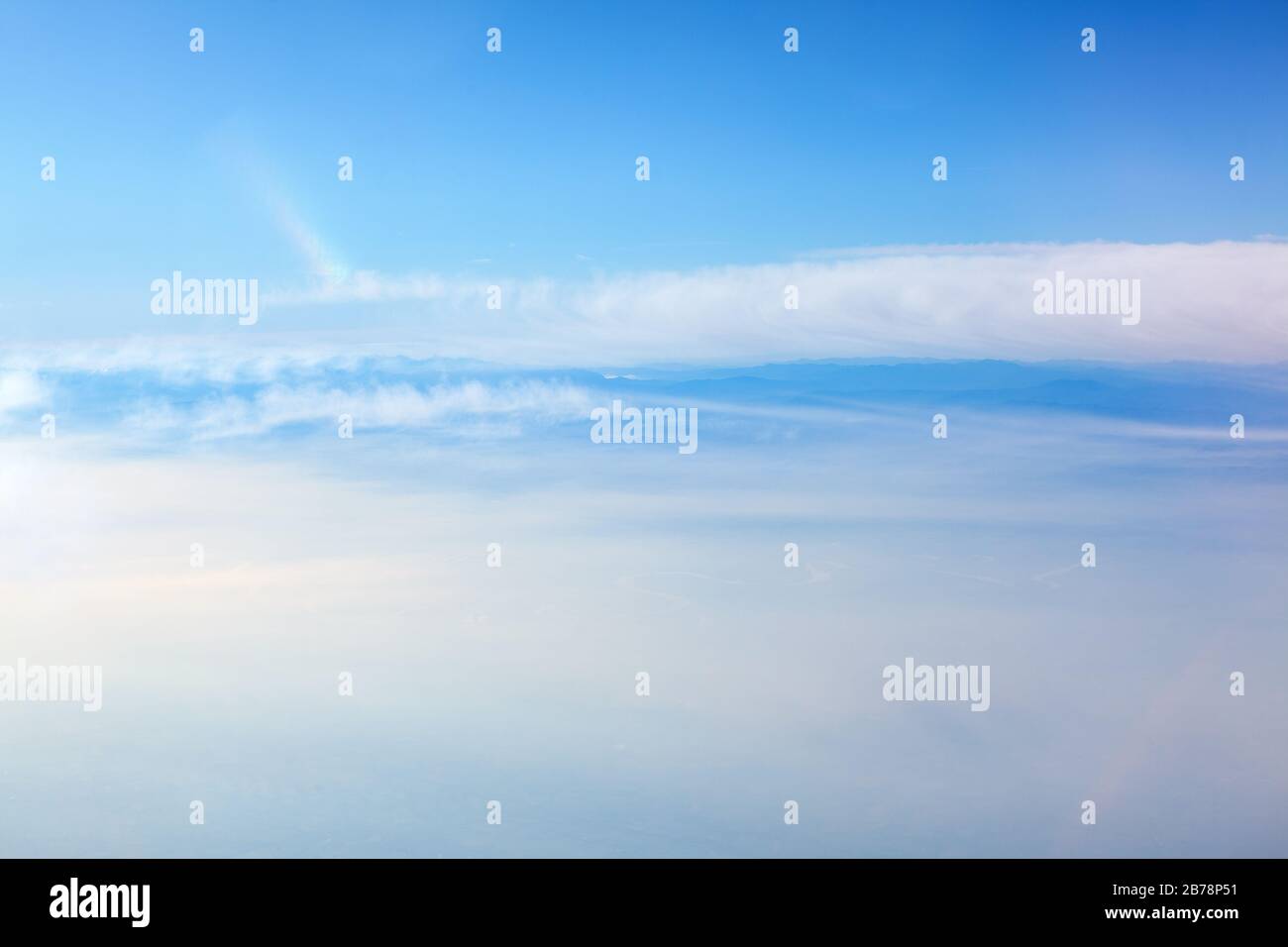 white clouds in the daylight Stock Photo