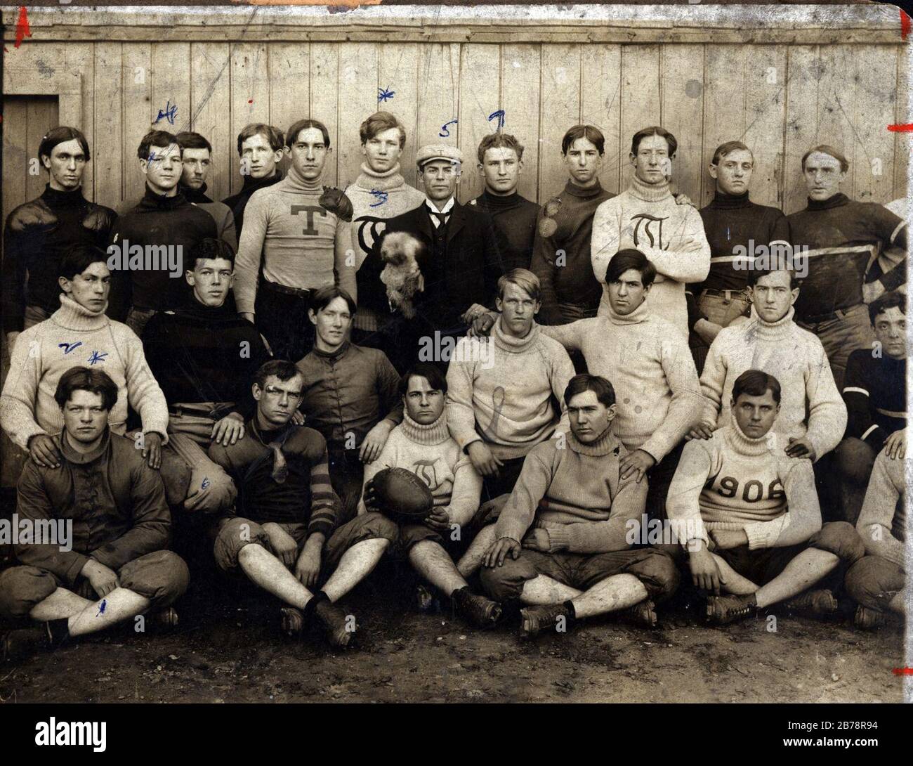 Tech football team 1904 Stock Photo Alamy