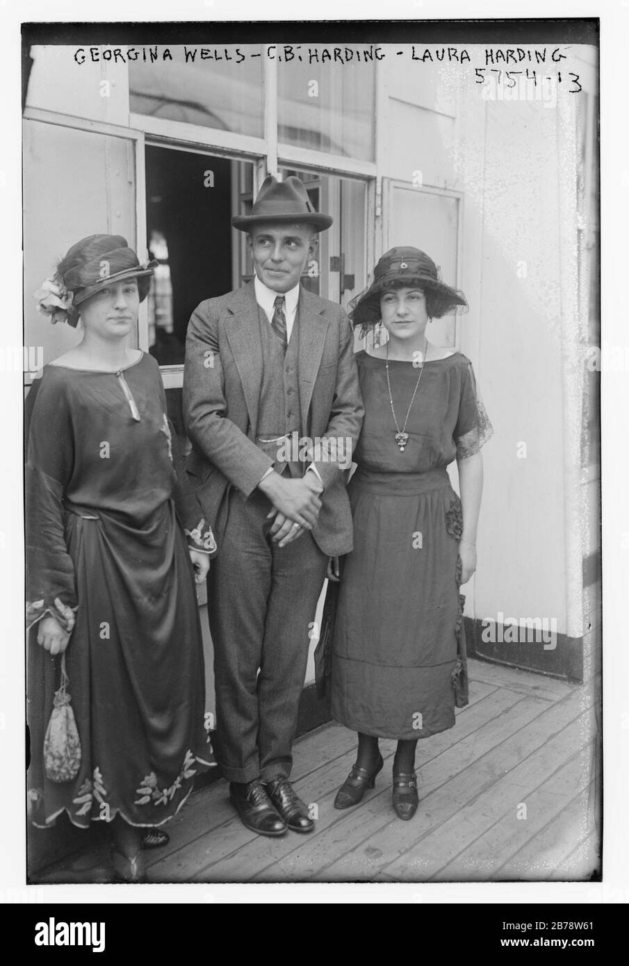 Georgina Wells, C.B. Harding, Laura Harding Stock Photo