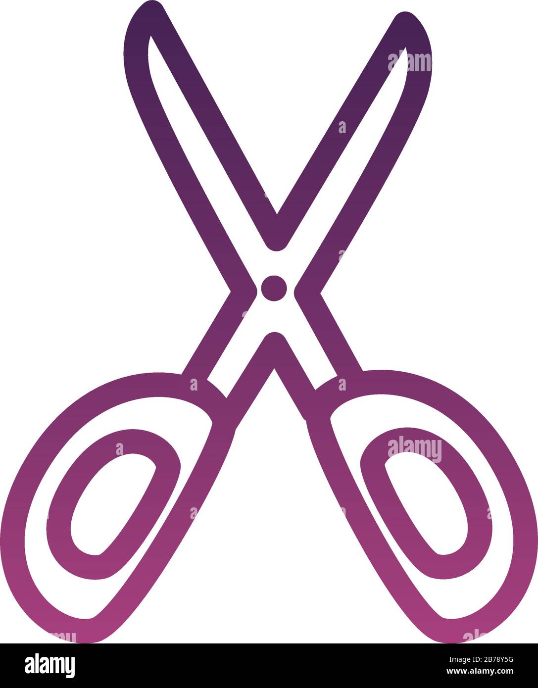 scissors cut line style icon Stock Vector Image & Art Alamy