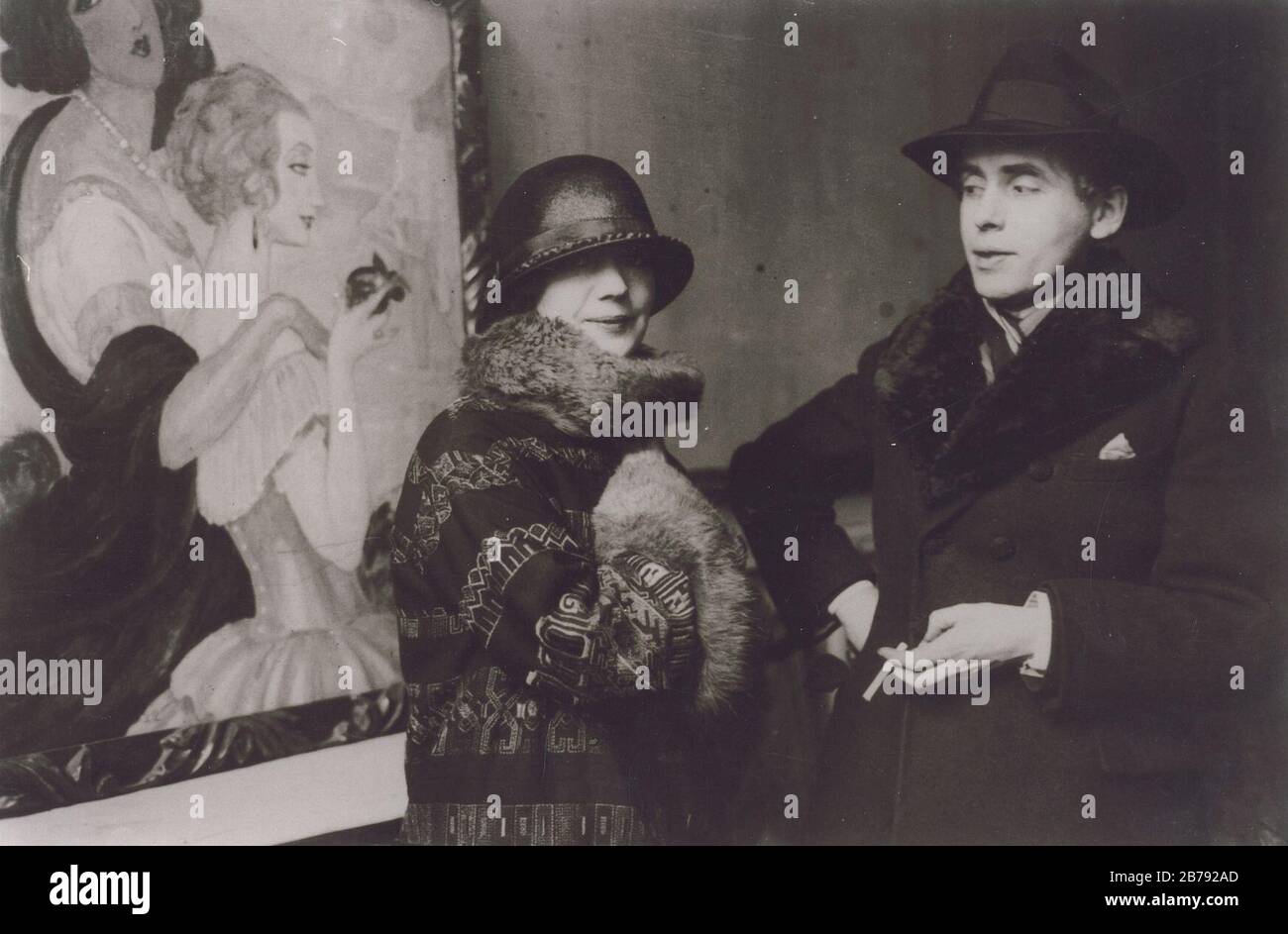 Gerda-and-inar Magnus Andreas Wegener 1924. Stock Photo