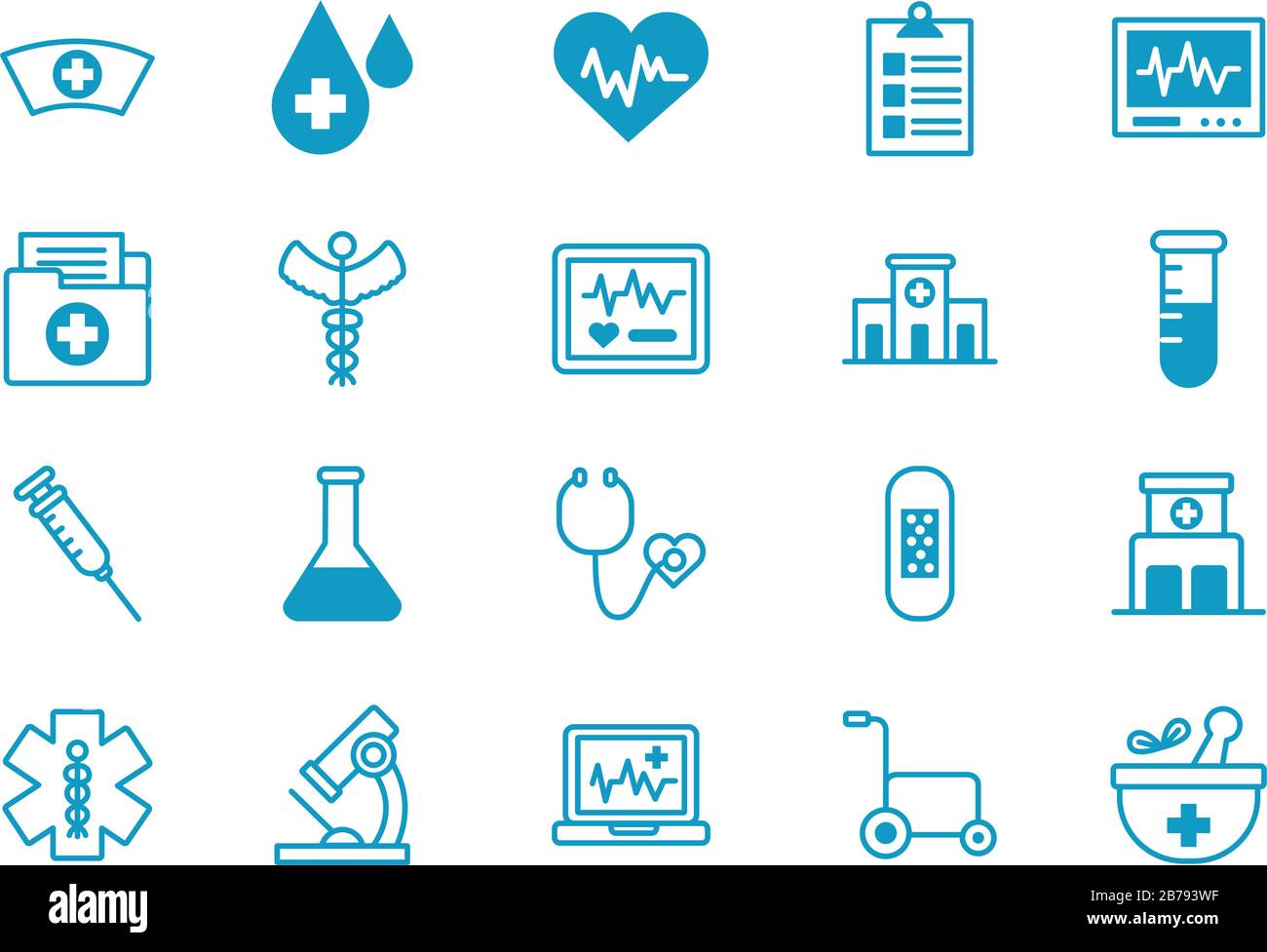 bundle of medical set icons Stock Vector Image & Art - Alamy