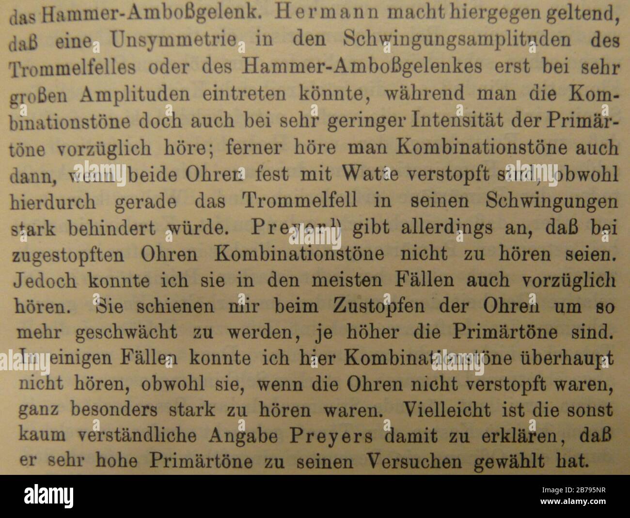 German text example - Em sentence spaced - 1907 Stock Photo - Alamy