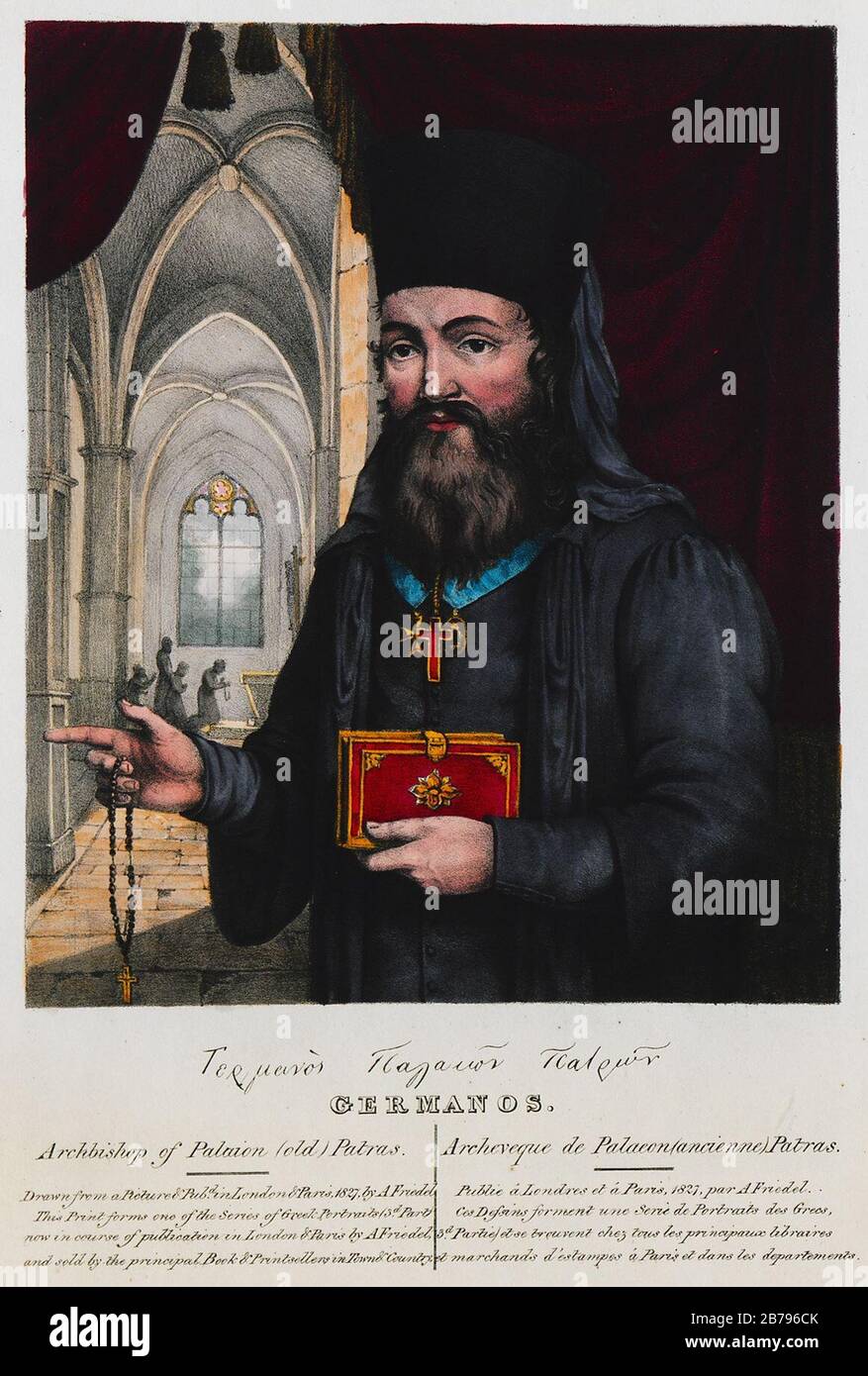 Germanos of Palaion (old) Patras Friedel Adam De 1830