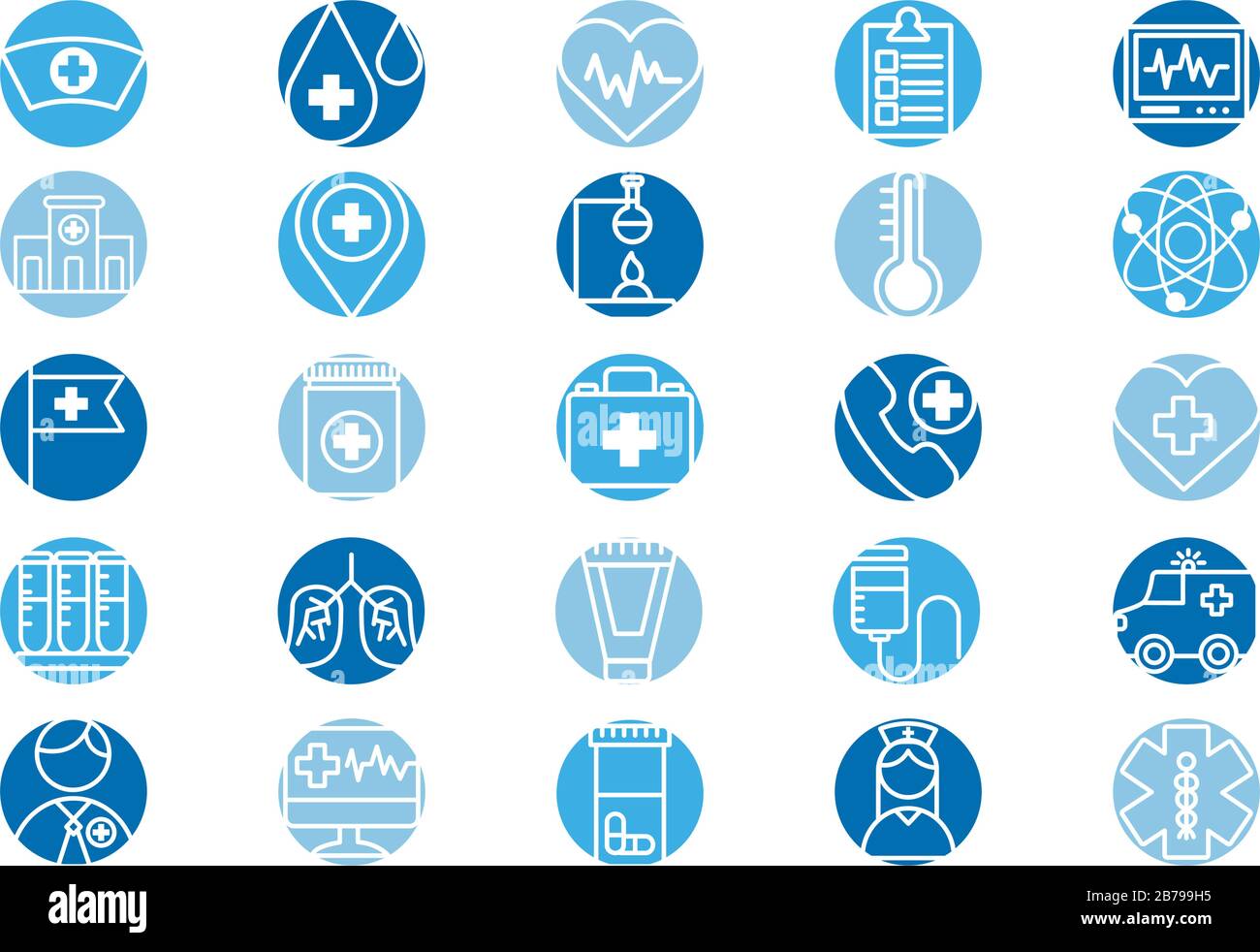bundle of medical set icons Stock Vector Image & Art - Alamy