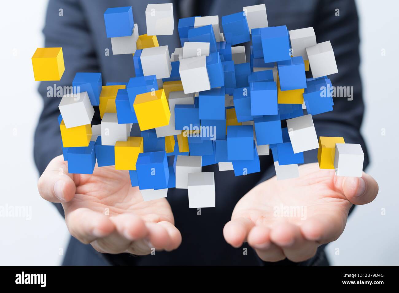 A data code binary concept Stock Photo