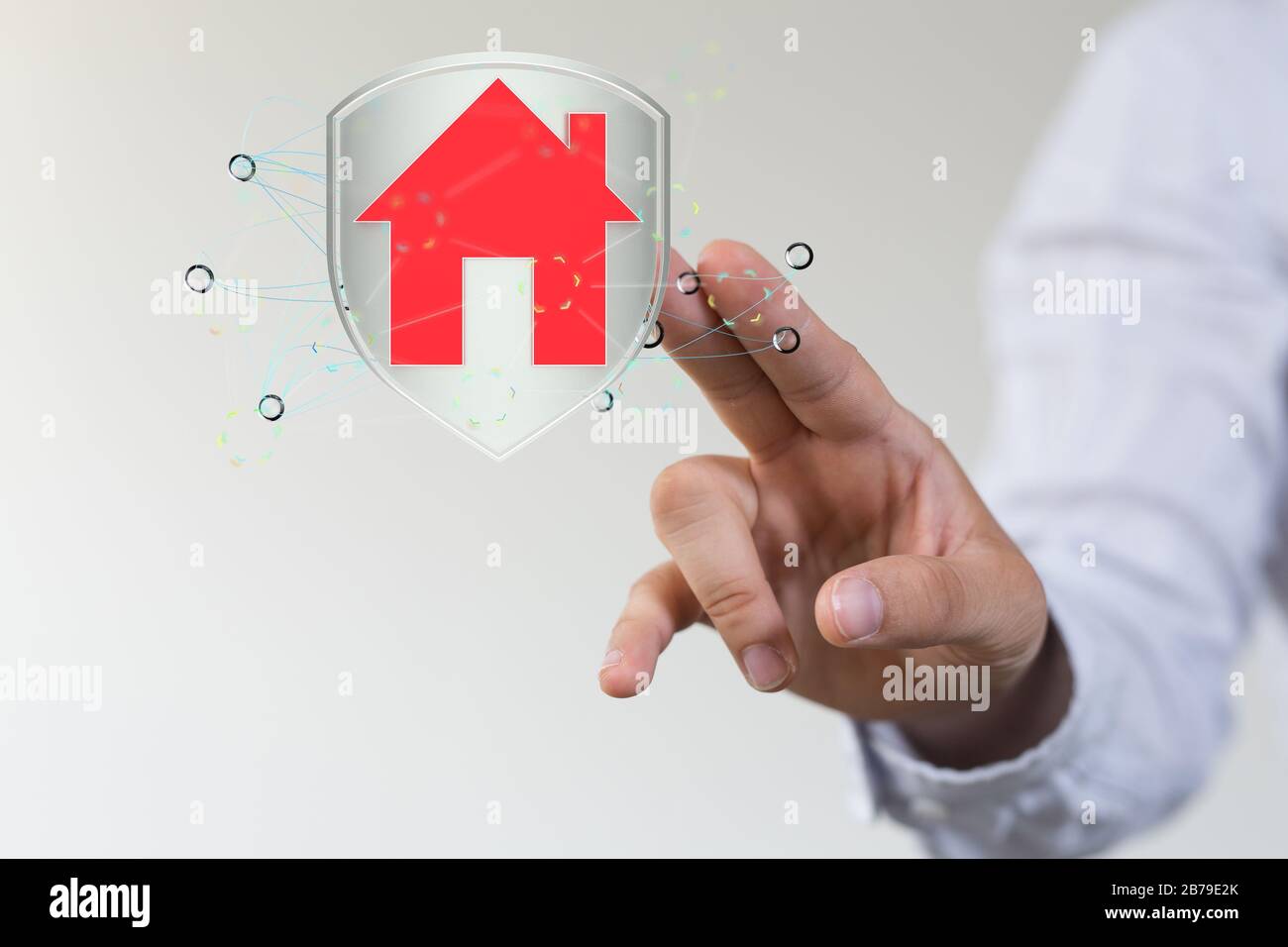 A Smart home and future concept Stock Photo