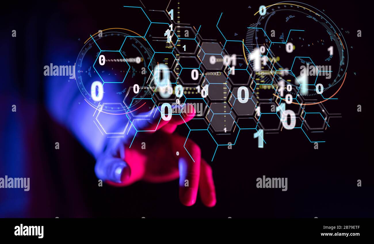 A Software, web development, programming concept. Abstract Programming Stock Photo
