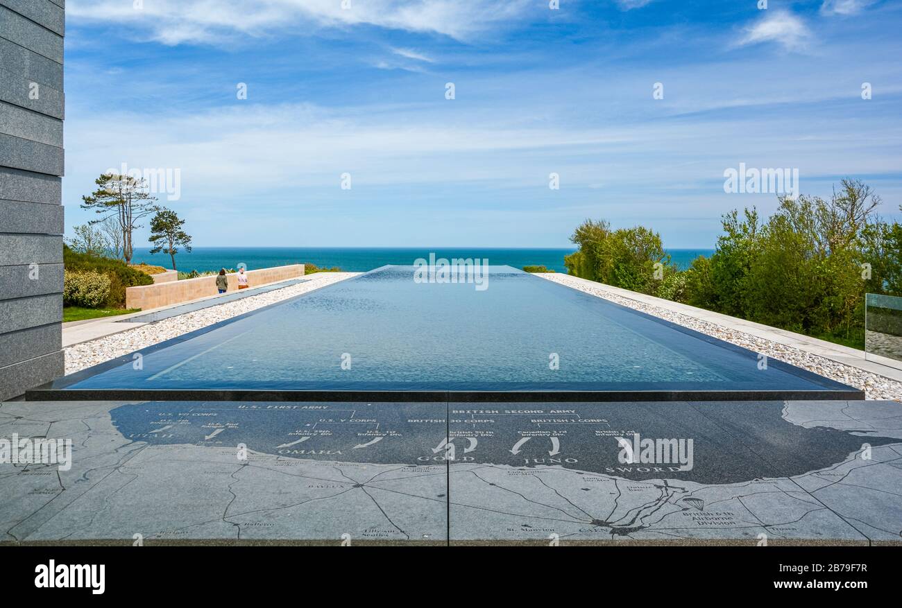 American World War II Cemetery at Omaha Beach. Normandy, France. Stock Photo