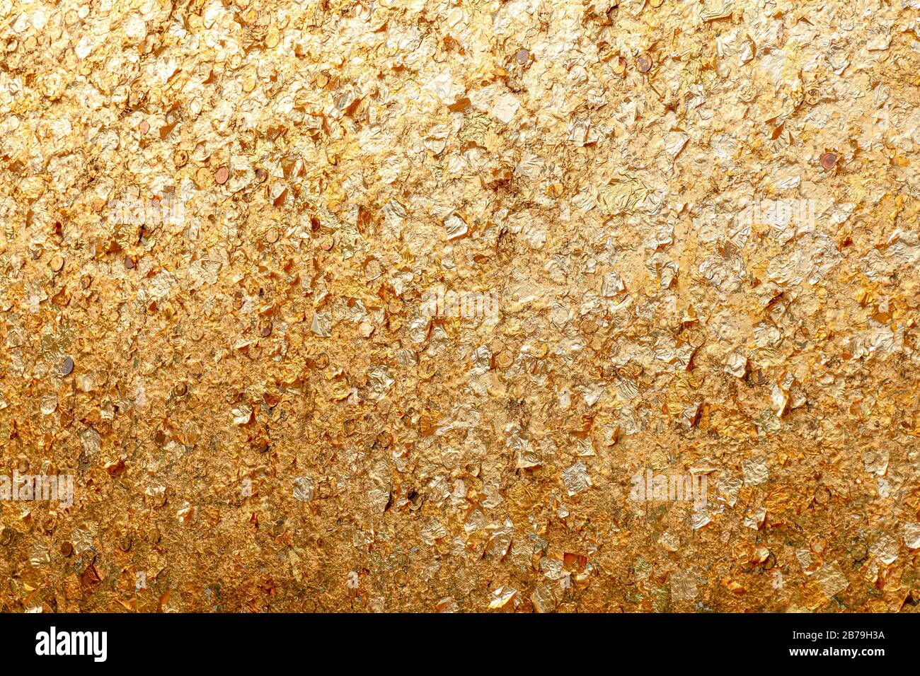 Gilding gold foil on buddha ,for the background and textures Stock ...