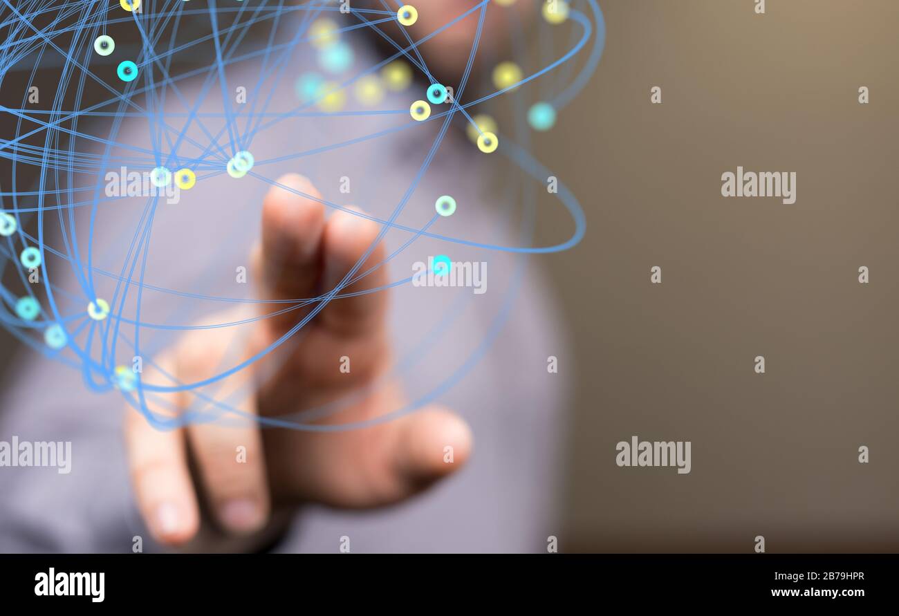 A internet security and data protection concept Stock Photo